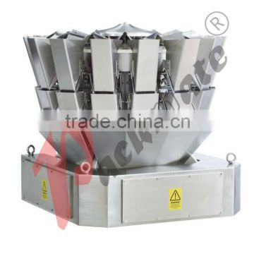 Waterproof Combination multihead Weigher For granule, slice, roll, irregular material,14 heads weigher