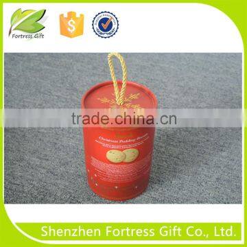 red round cylinder packaging box