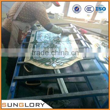 Triple Insulated Panels Glass Decorative Glass Panel for Doors