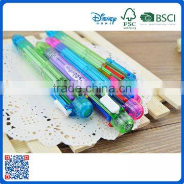 Promotional Cheap Plastic Multi Color Ball Point Pens With Six Color Supplier's Choice photo-4