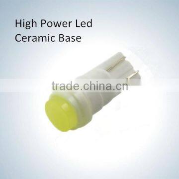 12V DC Car Front LED Lights T10 1LED Ceramics with Diffusing Cover