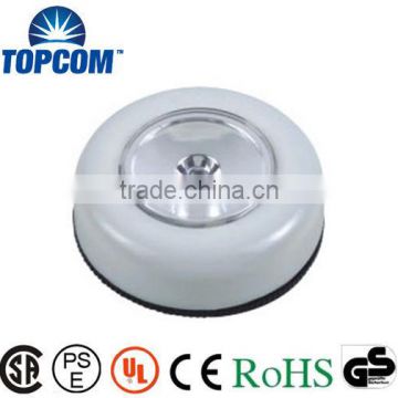 plastic 1LED round push light