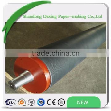 grooved press roller for paper making machine