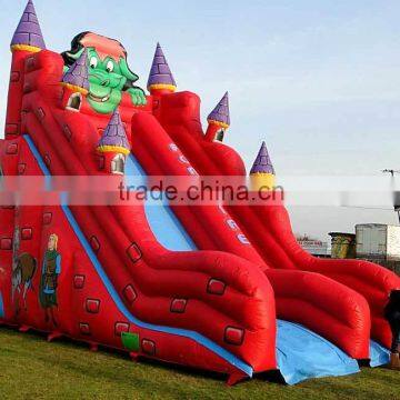 Lanqu monster dragon inflatable slide for rent