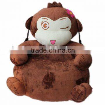 plush monkey chair