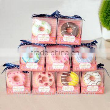 Mendior Doughnut organic cute lip balm single packing with brush Christmas birthday gift 1pcs/box support OEM