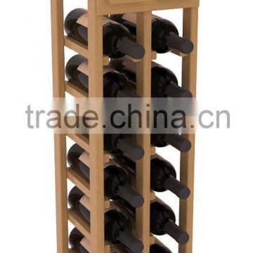 New design Column Display bamboo Wine Rack hot sale bamboo wine stand wholesale