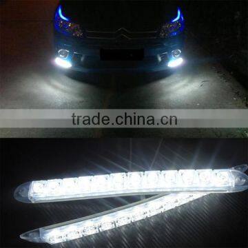 Universal Transparent Black shell Silicone Auto Daytime Running Light 12SMD 33CM Flexible Led DRL