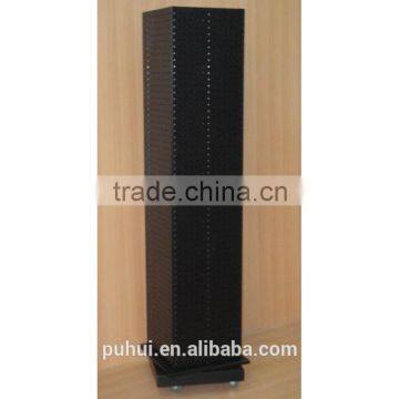 4 Tier Steel Wire Floor Rotating Rack With Universal Function photo-3