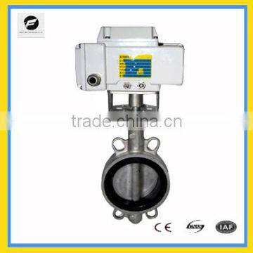 4 Inch Electric Butterfly Valve Wafer Type for Flow Control, Auto Close IP67 220v for Water Pool System