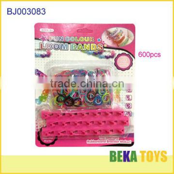 Funny disny diy rubber loom band kit make knitting loom bracelet set