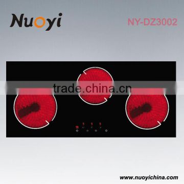 New design with reasonable price 3 burner ceramic cooker/stove top covers small kitchen design