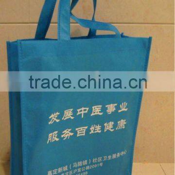 blue nonwoven shooping bags