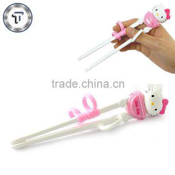 Cute kitty cat design children learning intelligence plastic chopstick helper