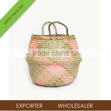 Cheap Folding Seagrass Basket, seagrass storage basket wholesale from Vietnam