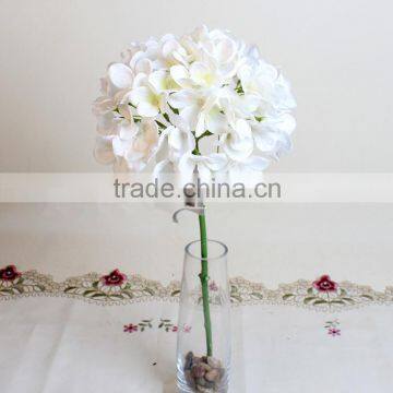 White artificial hydrangea silk flowers