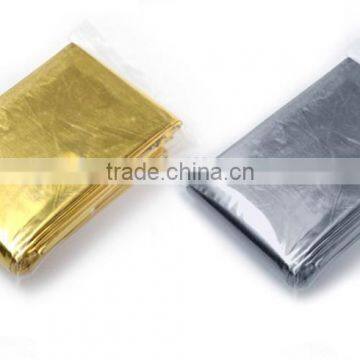 MK-FAB01 Wholesale Golden Silver Disposable First Aid Blanket Emergency Mylar Thermal Blanket Foil Emergency Blanket