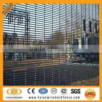 Anti-climb welded mesh panel fence