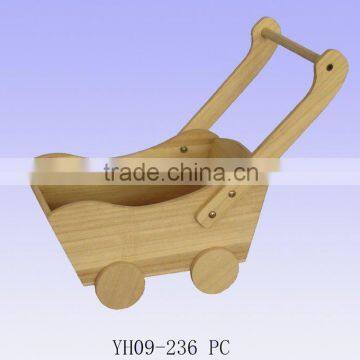 PAULOWNIA WOOD HANDCART / WOODEN TOY HANDCART