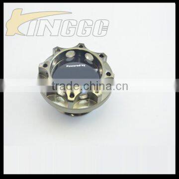 Racing Aluminum Car Engine Oil Filter Cap With Titanium Color