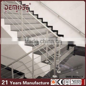 stainless steel staircases handrails design/interior stair railing