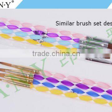 ANY Professional Nail Art Building Care 4PCS Wire Brush Set Pure Kolinsky Acylic Brush photo-3