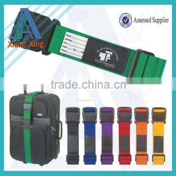 High Quality Adjustable Luggage Strap,Suitcase Polyester Luggage Belt With Name Tags