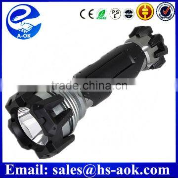 LED Light Source and Rechargeable Battery Power Source solar flashlight led
