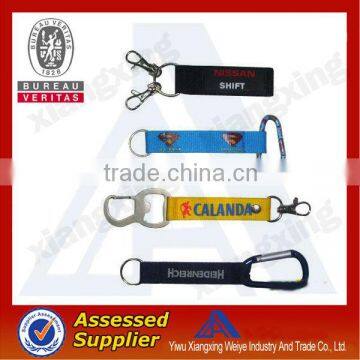 Novelty design carabiner short key lanyard strap for world cup 2014