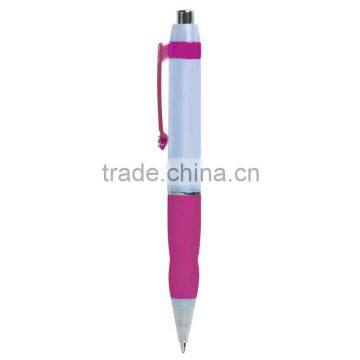 Gala Plunger Action Pen-Fuchsia Side