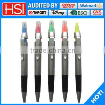 silver color plastic ball pen office stationery list