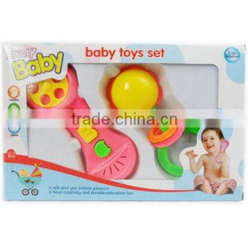 Hand cheap plastic baby rattle toys