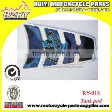 Motorcycle tank pad