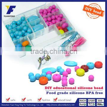 food grade silicone teething beads bulk