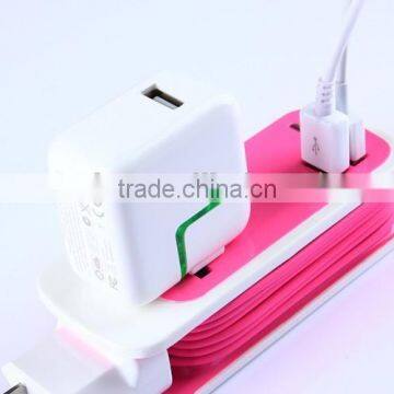 UK Plug Beautiful Portable Powerful 3in1 USB Socket Wall Charger Travel Adapter photo-6