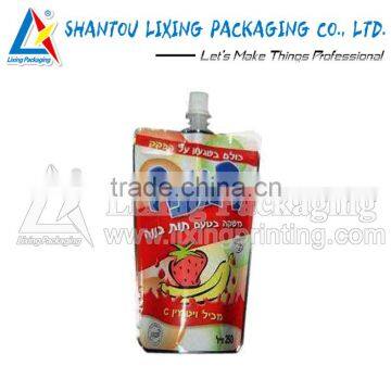 LIXING PACKAGING custom liquid packaging plastic bag for fruit pulp pasta packaging