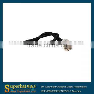 Pigtail cable CRC9 Male right angle to F Male RG174 50cm New Listing