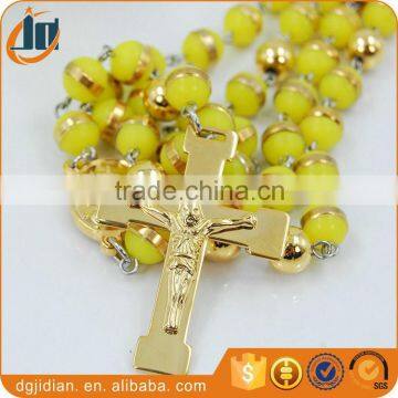 Fashion Colorful beads CATHOLIC Rosary necklace Sweater dress necklace chain