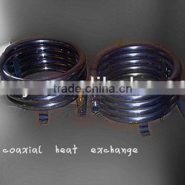 High effeciency High anti-corrosion coaxial tube in tube heat exchanger for sailing boat sea water fish pool