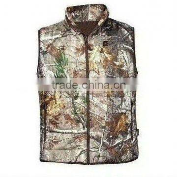 Men Winter Warm Battery Heated Camo Hunting Shooting Vest