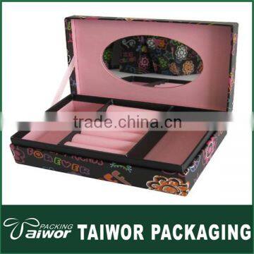 Guangzhou black ornament packaging box with lid cover