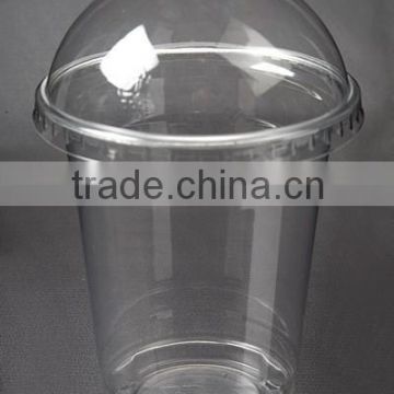 12oz 360ml PET clear disposable beverage plastic cup with dome lip