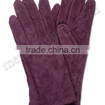 Ladies Suede Leather Fashion Leather Dressing Gloves