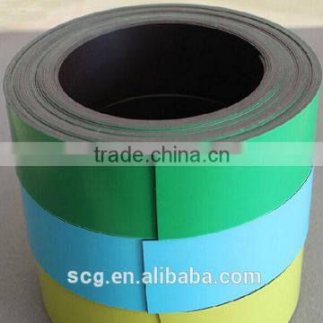 Color PVC coating rubber magnet strip