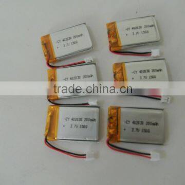 Wholesale High Rate 3.7v 402030 200mAh 15C Lipo Battery RC Helicopter Polymer Battery 3.7v 220mah Li-polymer Battery photo-4