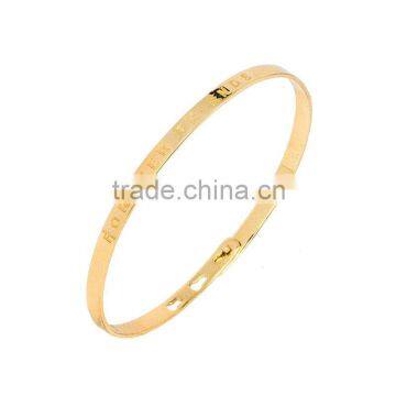 Memories Bangles With Customize Design Word 'FOREVER FRIENDS' With 4mm/7mm Width photo-3