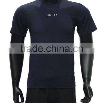 2016 New Slim Men Black Soccer Jersey