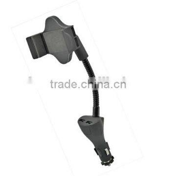 Dual USB 5V 2.1A Clip Mobile Phone Car Holder With Charging photo-4
