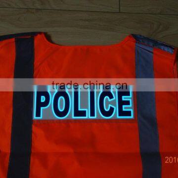 Special customized Orange EL safety vest