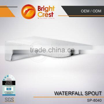 Contemporary Design Wide Outlet Wall Mounted Waterfall Bath Sprout